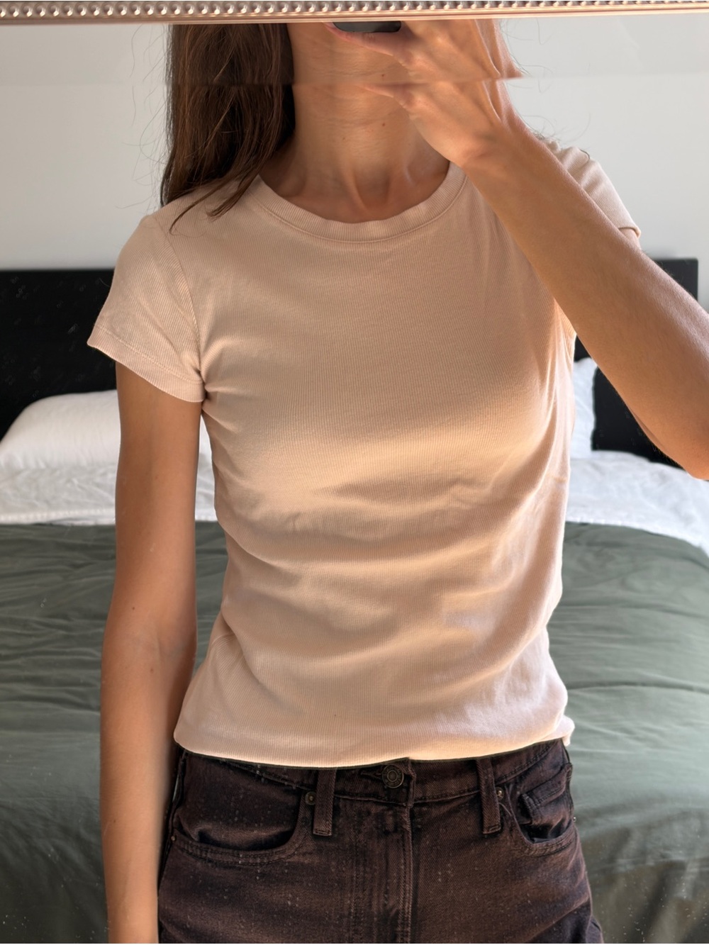 Club Monaco Soft Blush Crewneck Short-Sleeve Tee